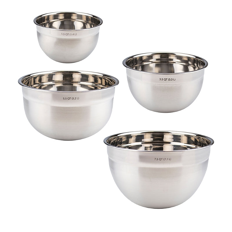 Tovolo Stainless Steel Mixing Bowls, Set of 4