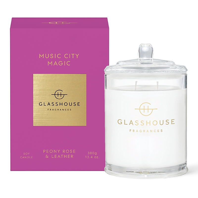 Glasshouse Fragrance Music City Magic Candle 13.4 oz.