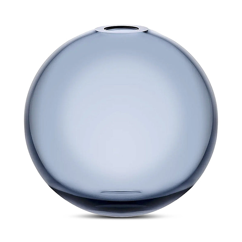 Nude Glass Medium Mars Vase, Steel Blue
