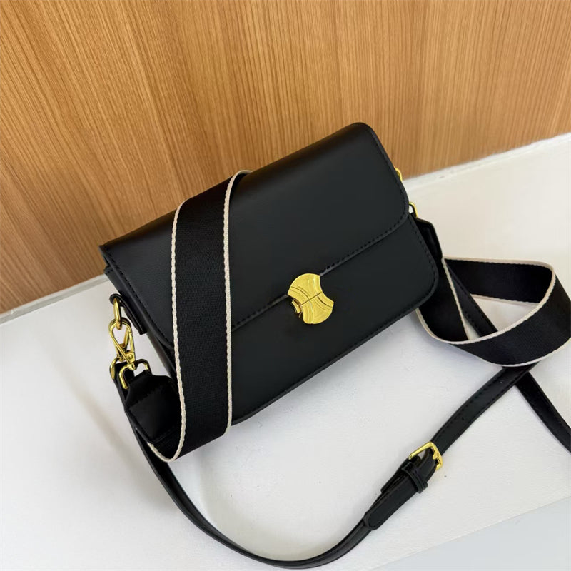 Brand Designer Trendy Crossbody Bag with Gold Logo Stylish Fashion Handbag for Women Available in Black, White, Pink, Green, Beige, Blue, Brown Eleg
