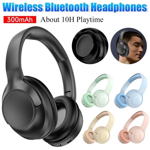 Headphones Wireless Bluetooth-Compatible Headphones 10H Playtime Over Ear Headphones Gaming Earphones Noise Cancelling Music Sports Headset