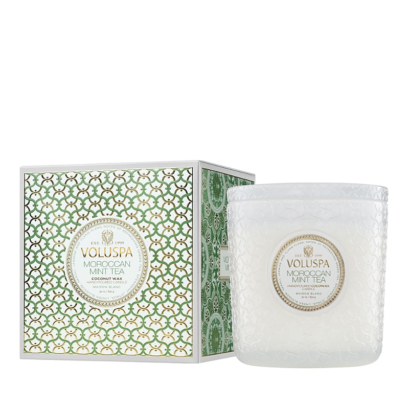 Voluspa Moroccan Mint Tea Boxed Luxe Candle 30 oz.