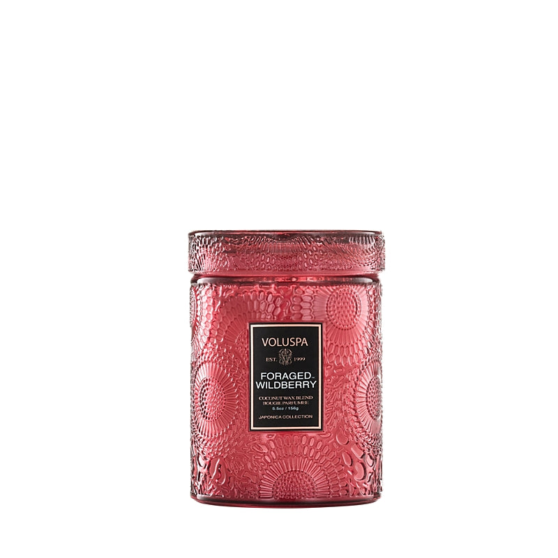 Voluspa Foraged Wildberry Small Jar Candle, 5.5 oz.