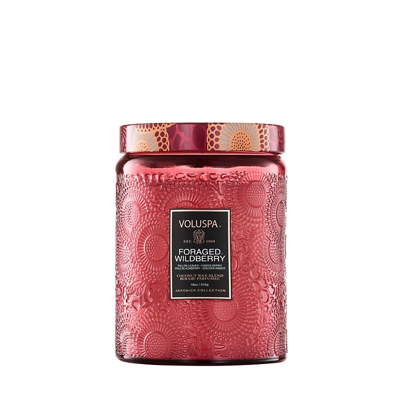 Voluspa Foraged Wildberry Large Jar Candle, 18 oz.