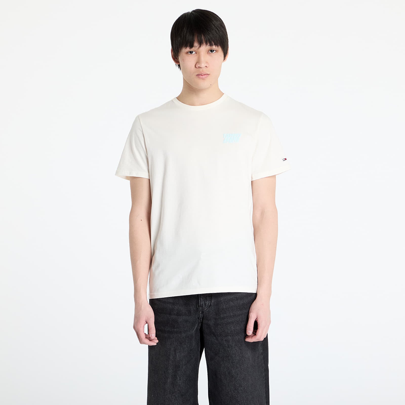 T-skjorte Tommy Jeans Slim Bubble Print Tee White M