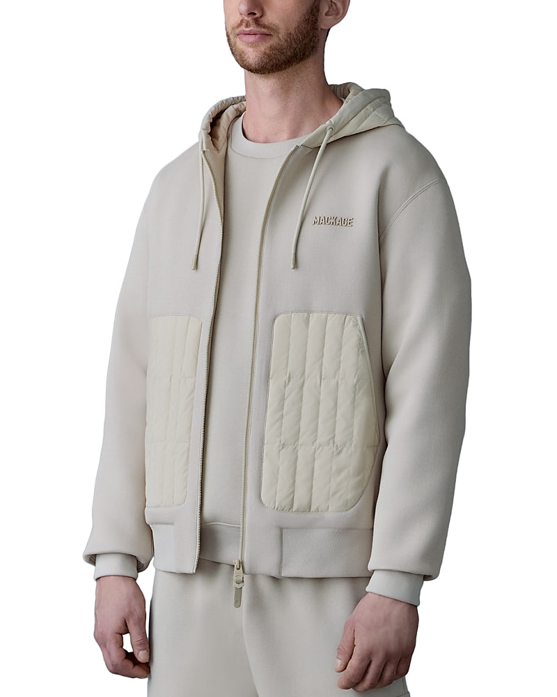 Mackage Cruz Zip Up Hybrid Vertical Down Hoodie