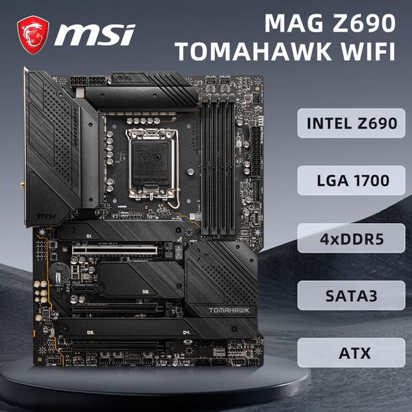 MSI MAG Z690 TOMAHAWK WIFI Motherboard adopts Intel Z690 Chipset i7 12700k CPU DDR4 128GB PCI-E 5.0 4M.2 ATX.