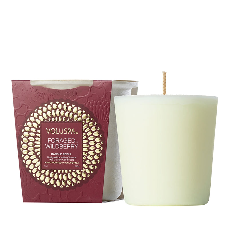 Voluspa Foraged Wildberry Classic Candle Refill, 9 oz.