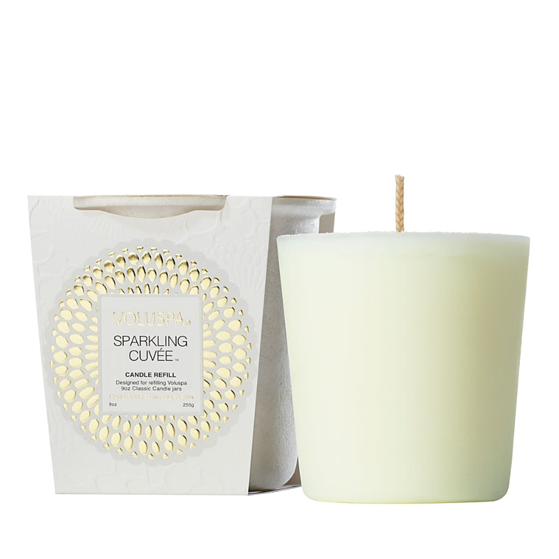 Voluspa Sparkling Cuvee Classic Candle Refill, 9 oz.
