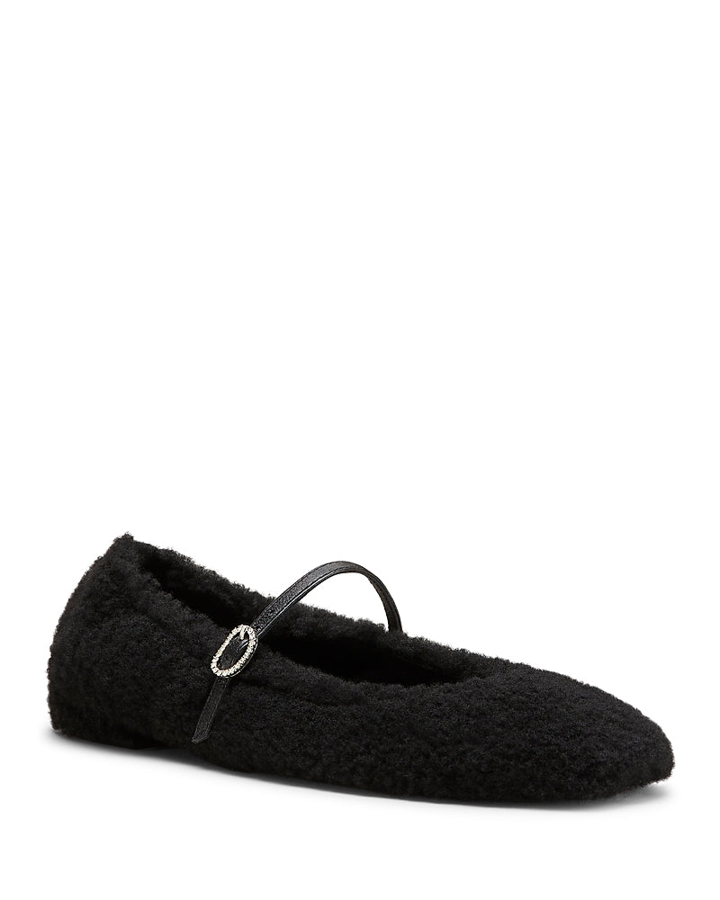 Stuart Weitzman Women's Lennox Shearling Flats