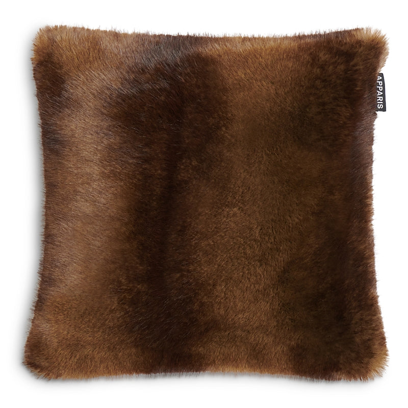 Apparis Brenn Mink Faux Fur Pillowcase, Square