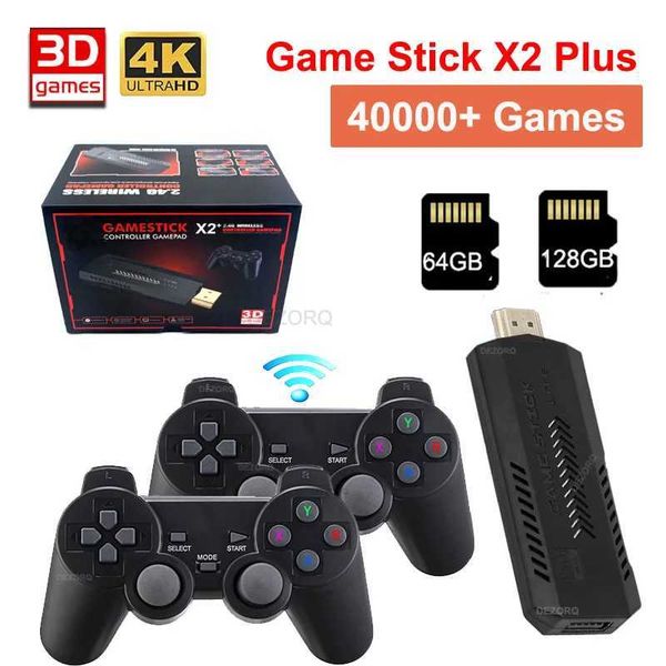 Game machine Retro Consola Mini TV Video Handheld Game Player Built In 30000+ Games HDMI-Compatible S905 CPU 30+ Emulators Game Stick X2 plu