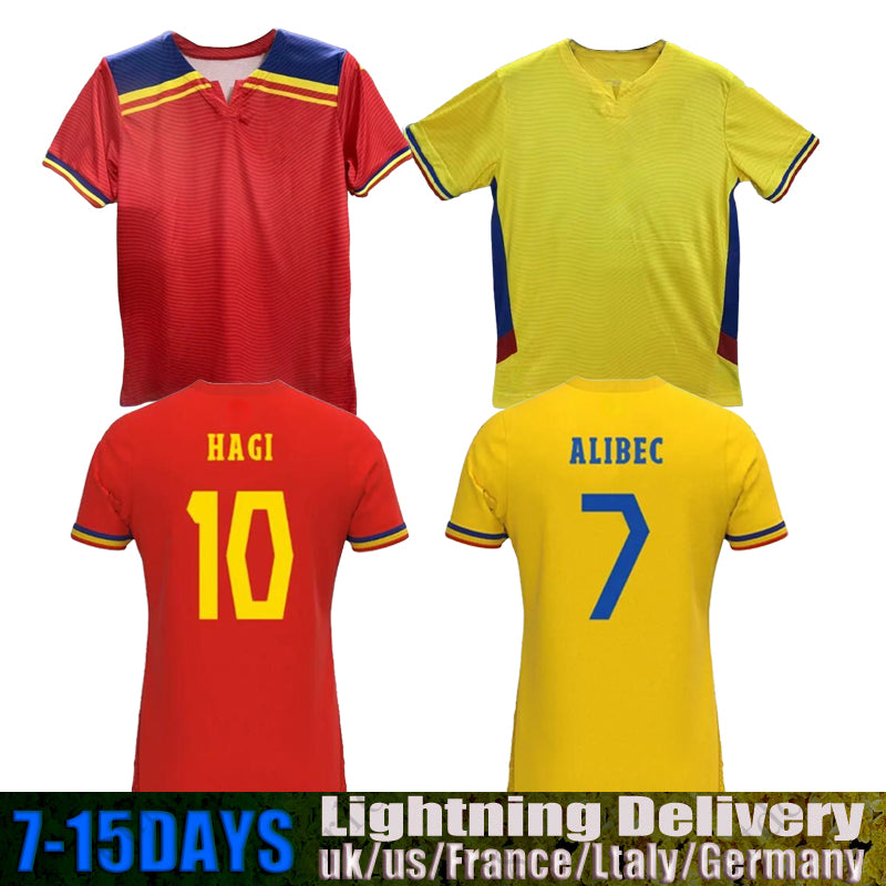 2025 2026 Romania National Team Mens Soccer Jerseys STANCIU ALIBEC DRAGUS CHIPCIU BANCU BURCA RATIU Home Away 3rd Football Shirts Uniforms