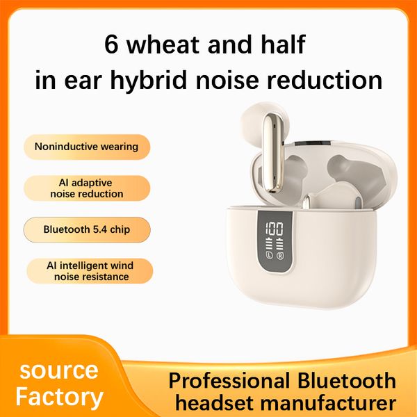 J11pro Bluetooth Earbuds 5.4 Earbuds with Adaptive Noise Cancellation and 6-Microphone Array for Immersive Sound and Crystal Clear Calls
