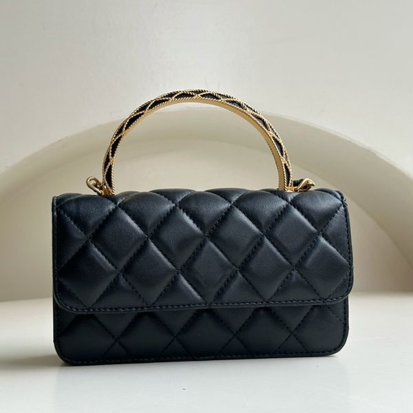 Flap Phone Holder Designer Chain Bag 17CM 10A Mirror quality Lambskin Crossbody Bag Luxury Flap Bag With BOX C117