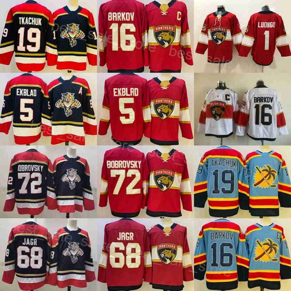 Man Hockey Panthers 19 Matthew Tkachuk Jersey 72 Sergei Bobrovsky 5 Aaron Ekblad 16 Aleksander Barkov 68 Jaromir Jagr Reverse Retro Navy Blu