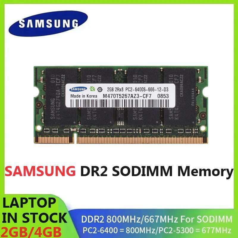 New Sealed Memory Notebook DDR2 SODIMM 800Mhz 2GB 4GB PC2-6400 Memoria for Laptop Non ECC Unbuffered RAM High compatible