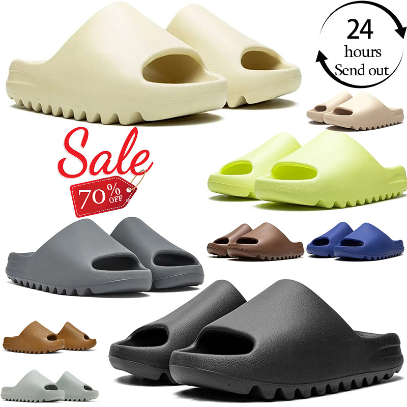 Onyx slide men women designer slipper Pantoufle Desert Sand Ink Yellow Resin Black White sandal Clay Moon Gray mens slippers slides
