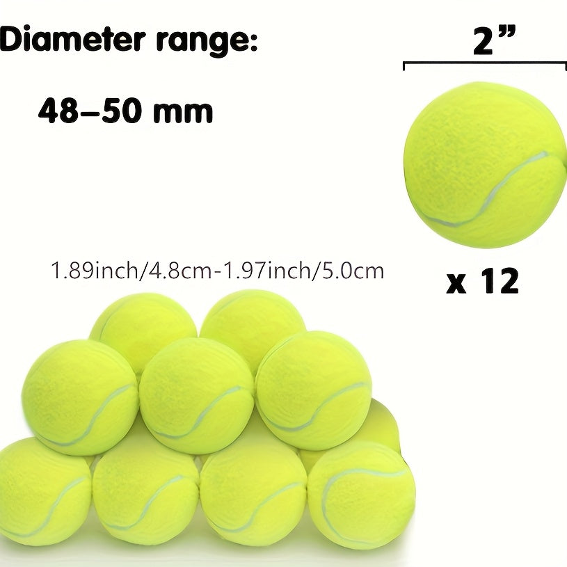 TEMU 12 Pack Of Mini Tennis Balls For 2 Inch Dog Ball Launcher Mini Tennis Ball Interactive Dog Toy Pet Ball, Interactive Dog Play Ball, For Puppies,
