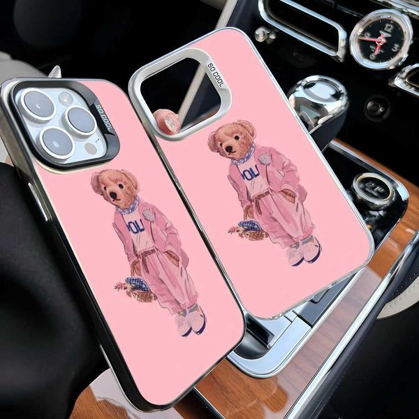 Cell Phone Cases Epc Baron Filou Bear Fashion Case IMD Suitable for iPhone 16 15 13 11 Pro Max Plus Color Silver Cover H250210