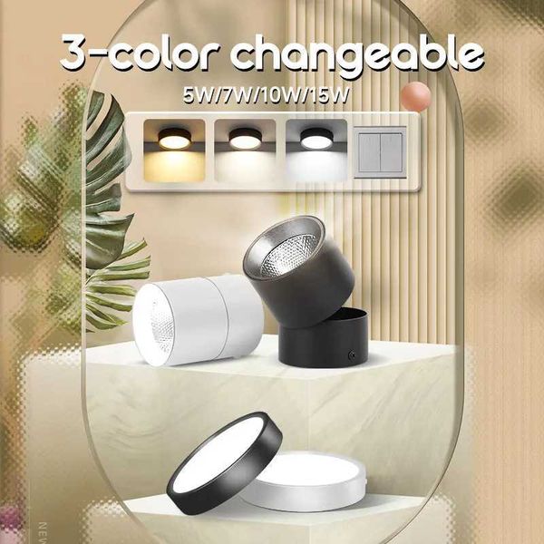 Spotlight LED tube light Plafonniers surface mounted aluminum pendant light 220V 5-10-15-25W decorative living bedroom spotlight tube light