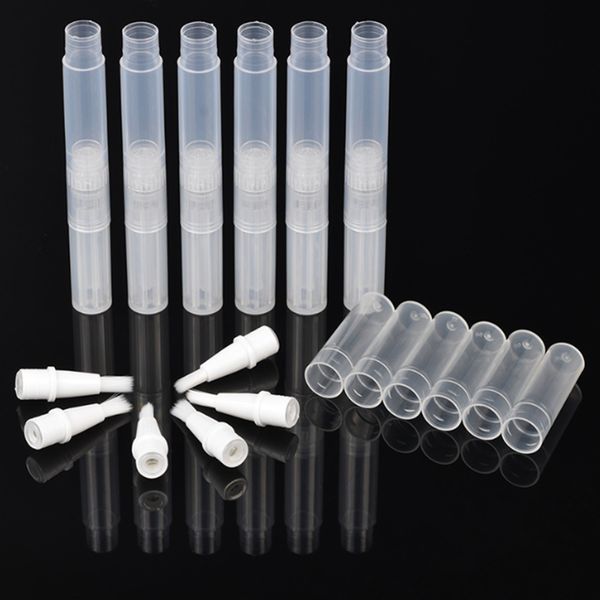 3ml 5ml Packaging Bottles Empty Nail Polish Pen Plastic Transparent Anti Barb Pens Tool LK263