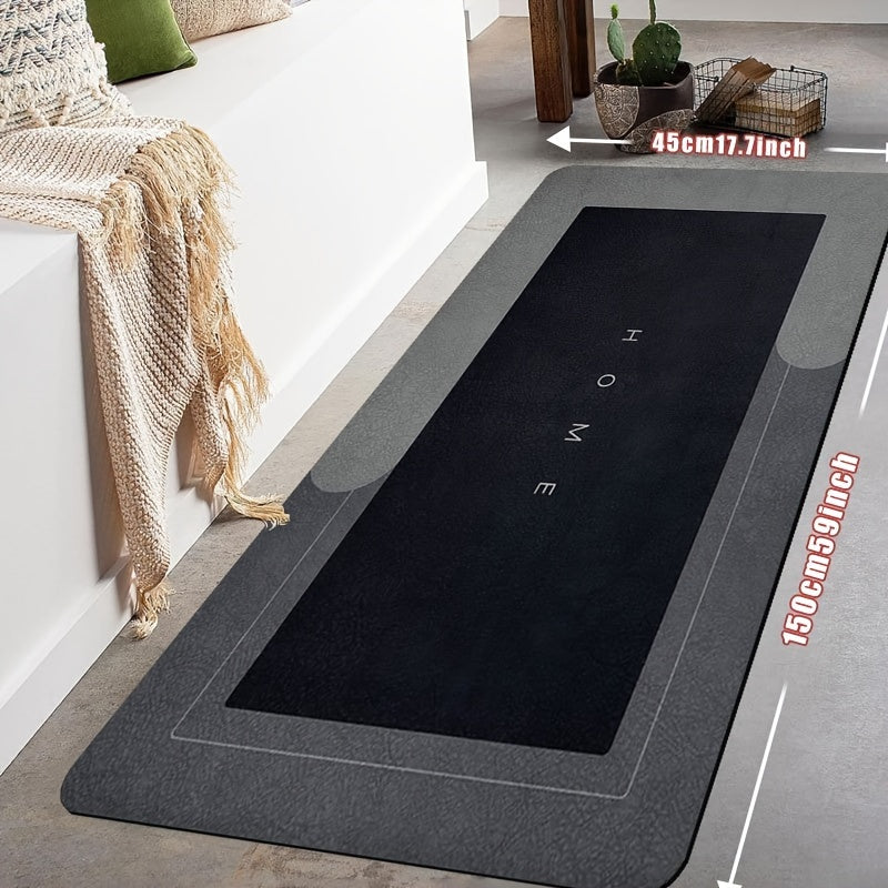 TEMU 1pc Super Absorbent Diatomaceous Earth Bathroom Mats - Quick-drying, Non-slip Floor Mats, Mats, Ideal For Bathroom, Carpets, And Bathroom Door