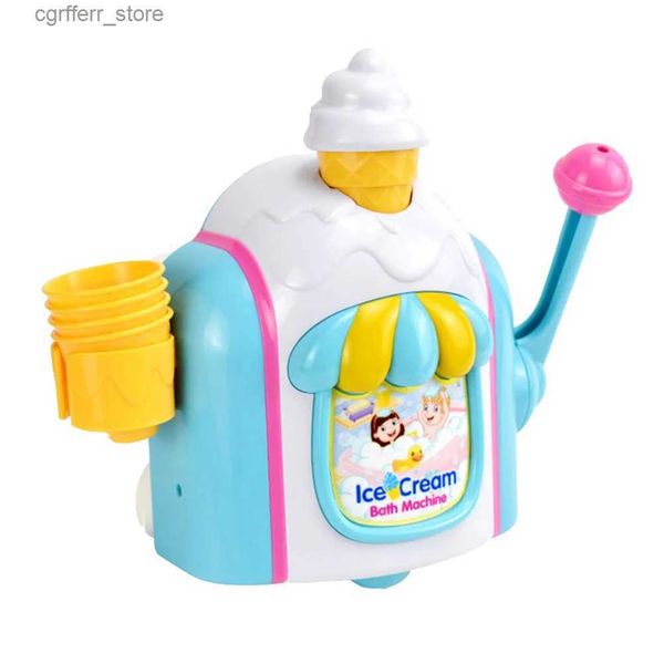 Baby Bath Toys Ice Bubble Machine Child Plaything Kids Baby Toys Tub Bath Shower Playthings Abs Bathing Maker L48