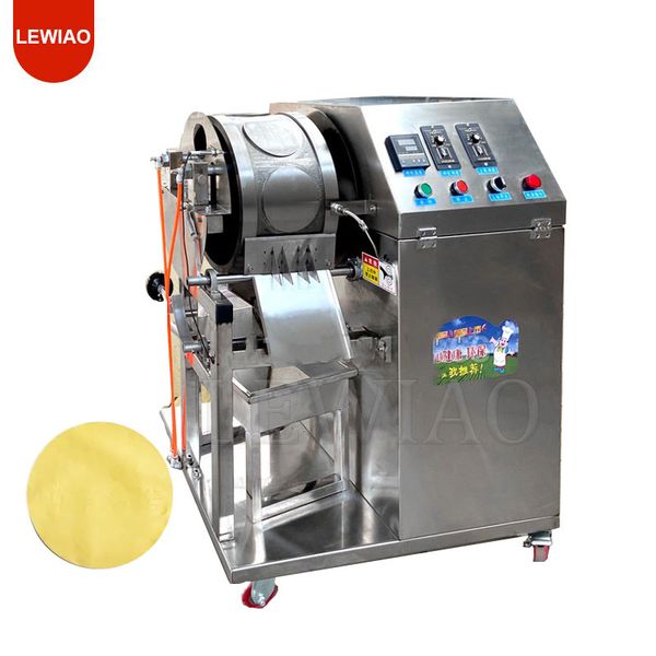 Commercial Cake Press Tortilla Maker Wheat Cake Pancake Maker Electric Egg Roll Crepe Paper Belt Conveyor
