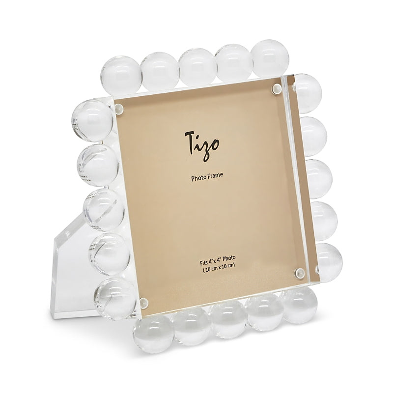 Tizo Lucite Small Square Frame with Bubbles