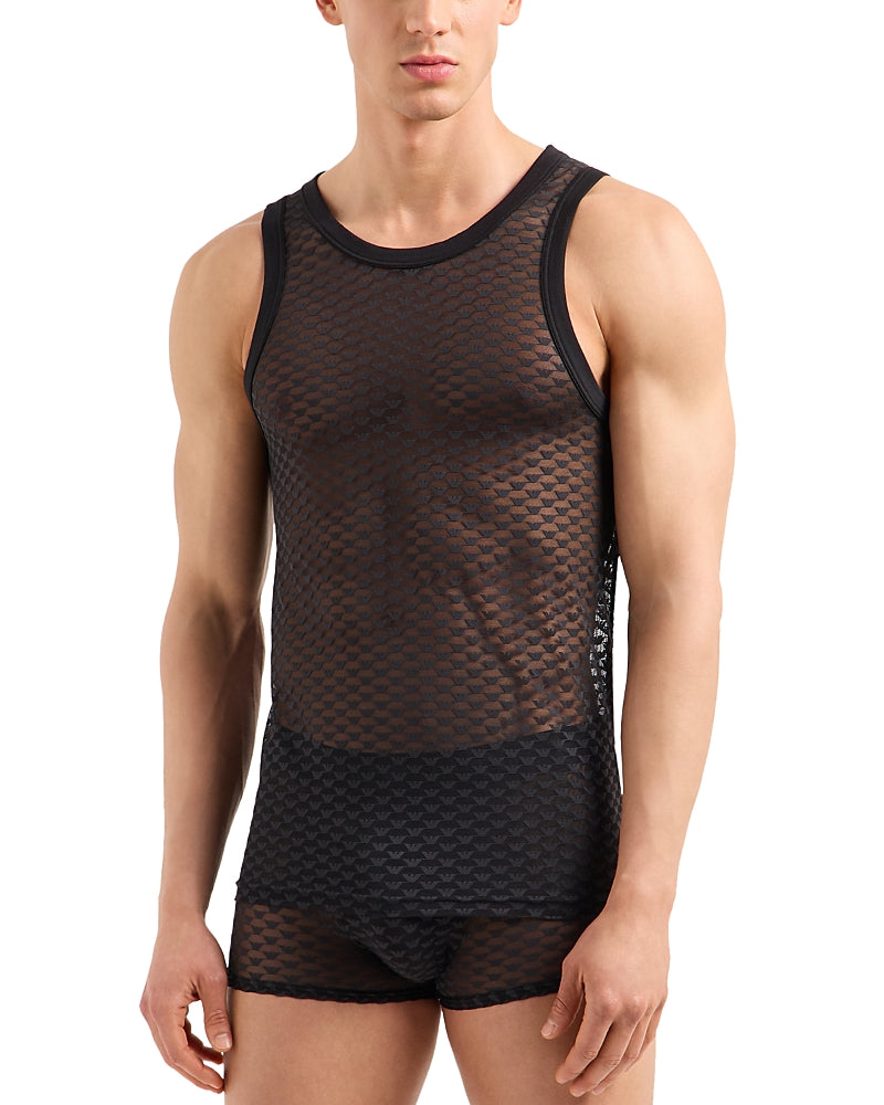 Emporio Armani Logo Mesh Tank