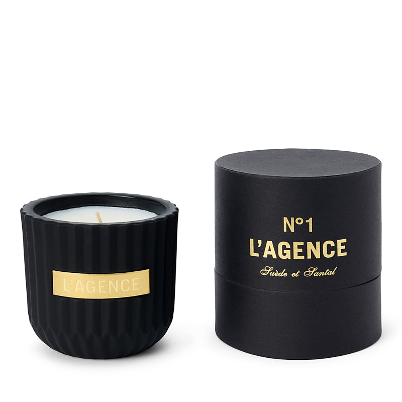 L'Agence No 1 Suede et Santal Candle, 8.2 oz.