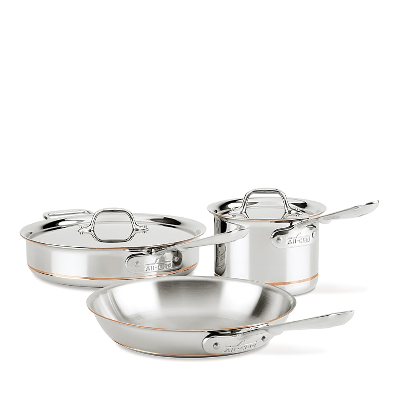 All-Clad Copper Core 5 Ply Bonded 5 Piece Cookware Set