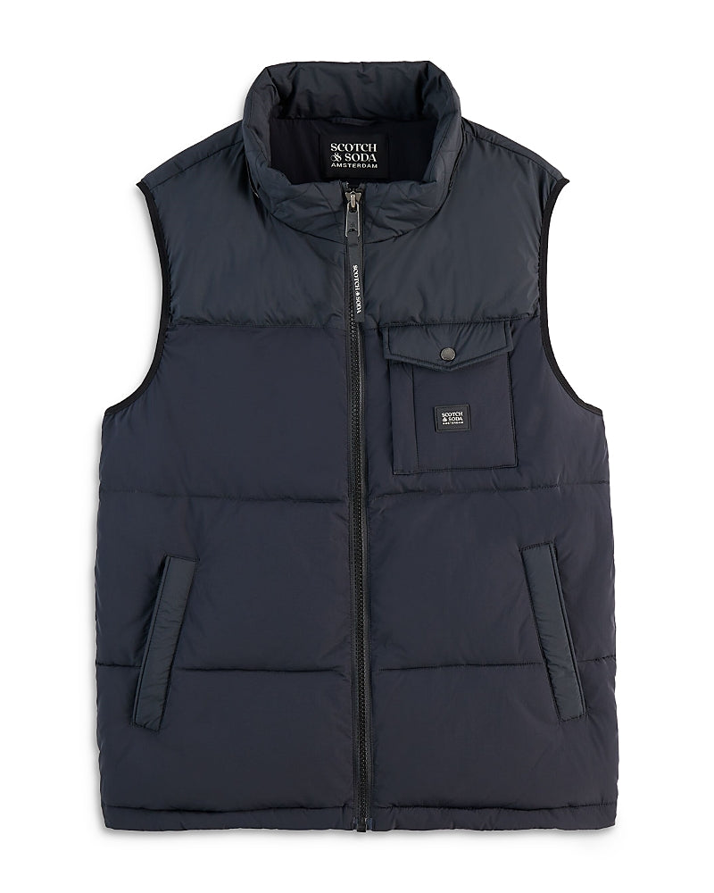 Scotch & Soda Quilted Hooded Vest