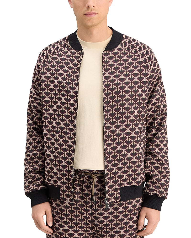 Scotch & Soda Reversible Jacquard Bomber Jacket