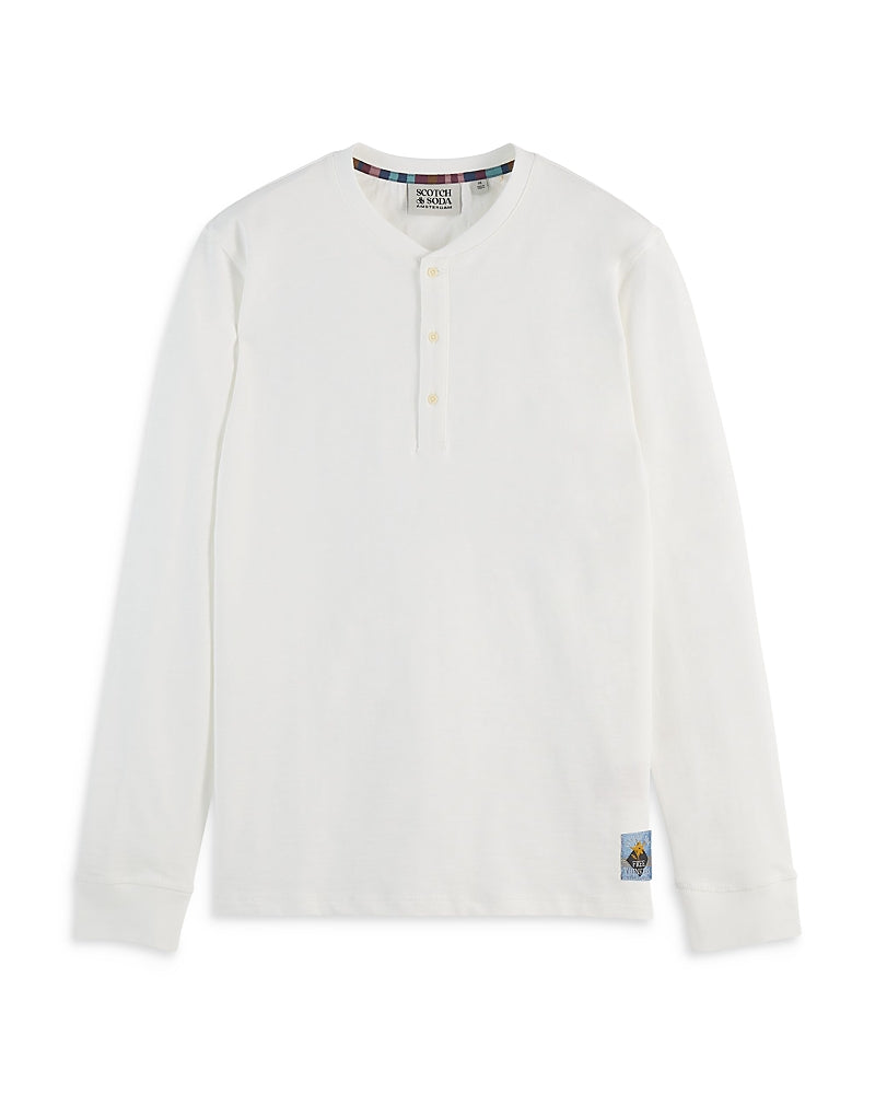 Scotch & Soda Slub Long Sleeve Henley