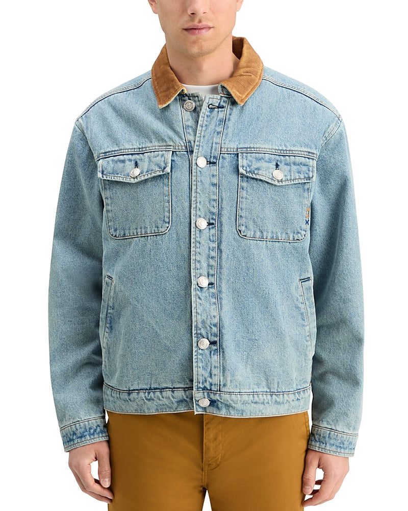 Scotch & Soda Corduroy Collar Denim Jacket