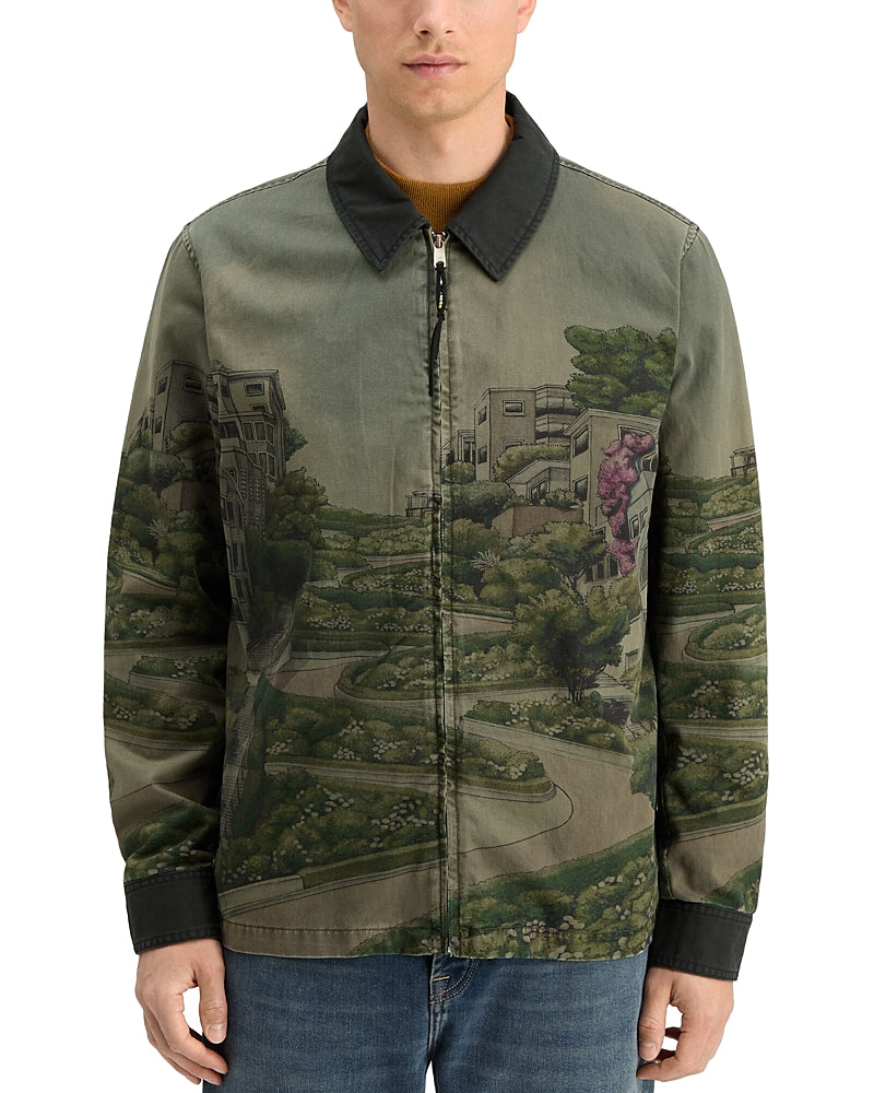 Scotch & Soda Photo Printed Zip Front Jacket