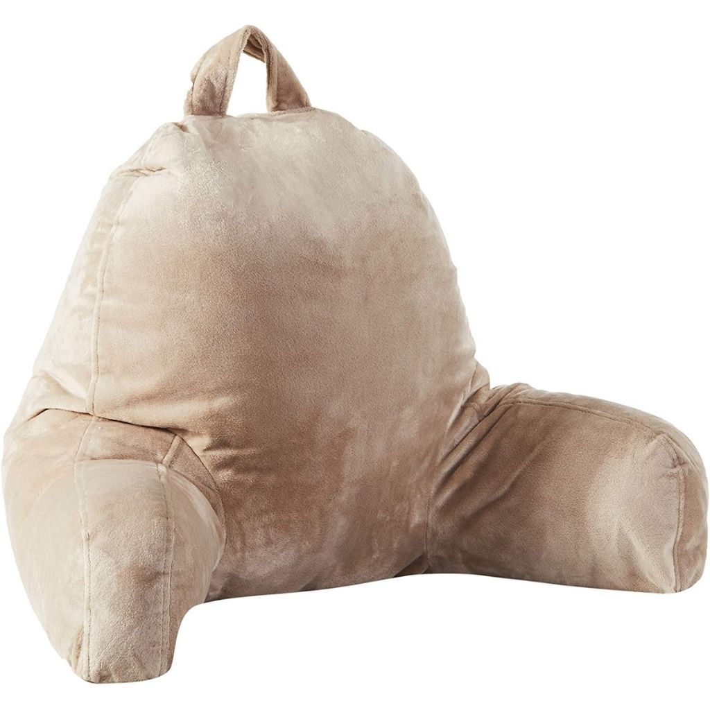 Kids' Reading and Gaming Pillow with Armrests - Taupe