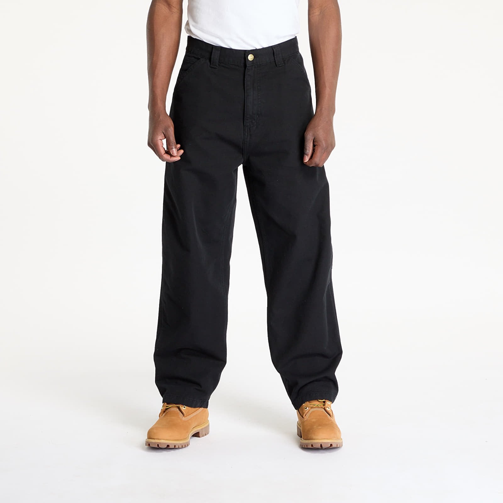 Byxor Carhartt WIP OG Single Knee Pant Black Stone Washed XS