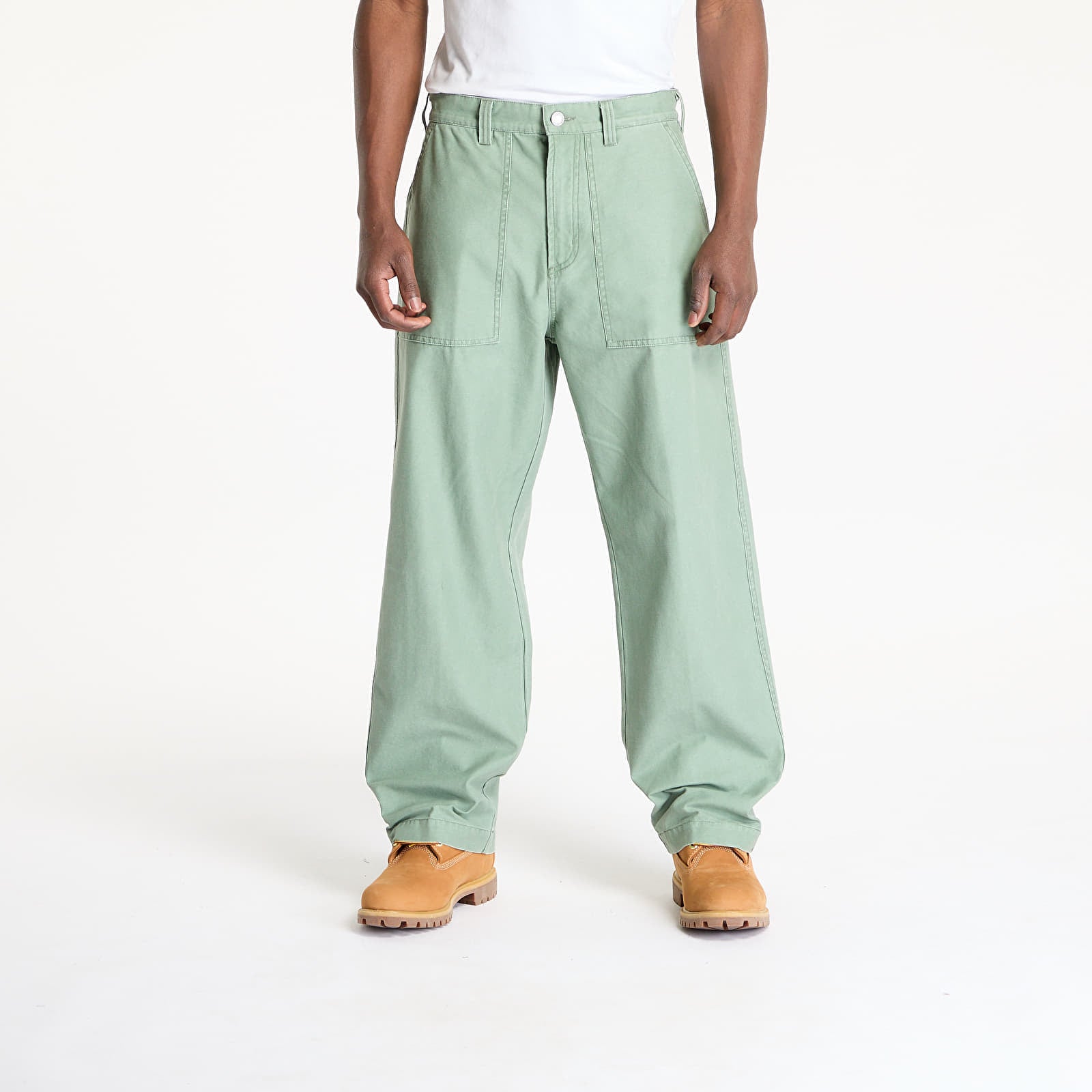 Byxor OBEY Bigwig Baggy Utility Pant Laurel Wreath Faded Wash W36