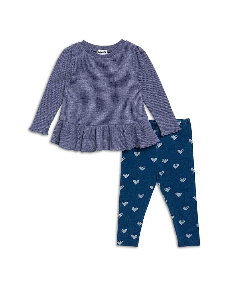 Splendid Girls' Ocean Hearts Leggings Set - Baby