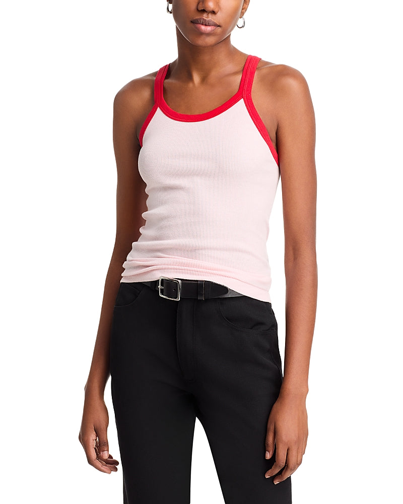 Re-Done Ribbed Cotton Tank Top