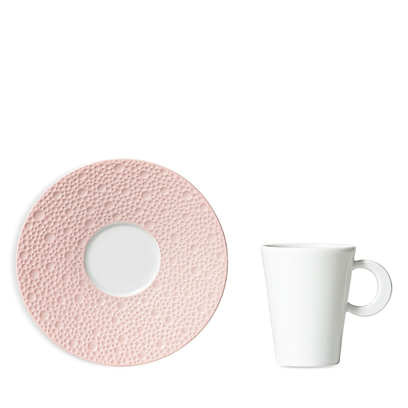 Bernardaud Ecume Rose Espresso Cup and Saucer