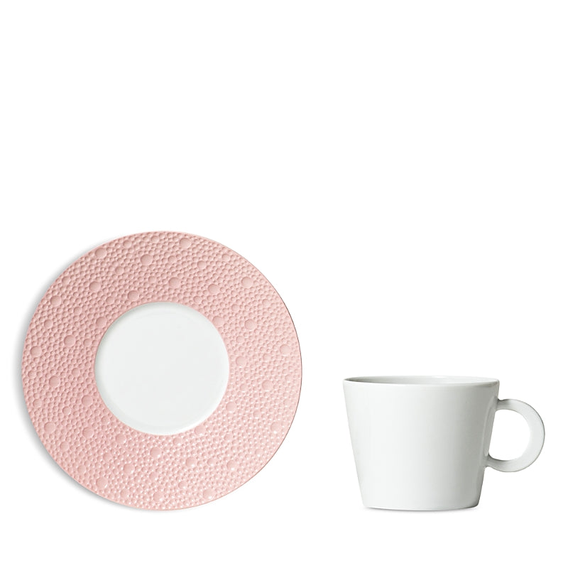 Bernardaud Ecume Rose Tea Cup and Saucer