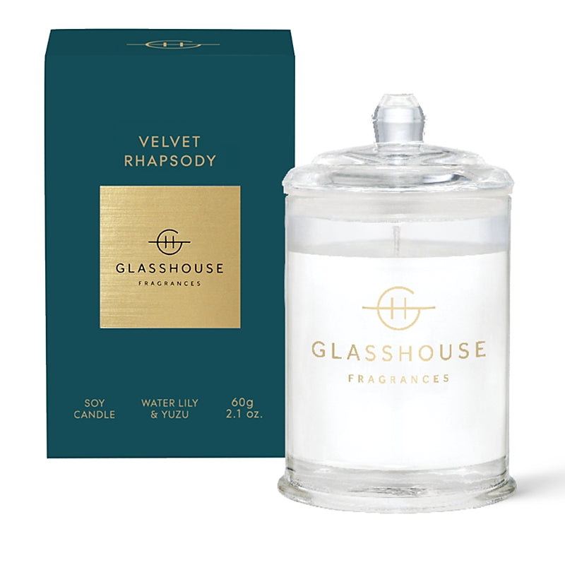 Glasshouse Fragrances Velvet Rhapsody Mini Candle 2.1 oz.