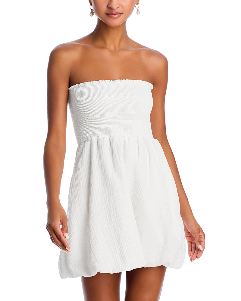 Peixoto Winnie Bubble Swim Cover-Up Mini Dress