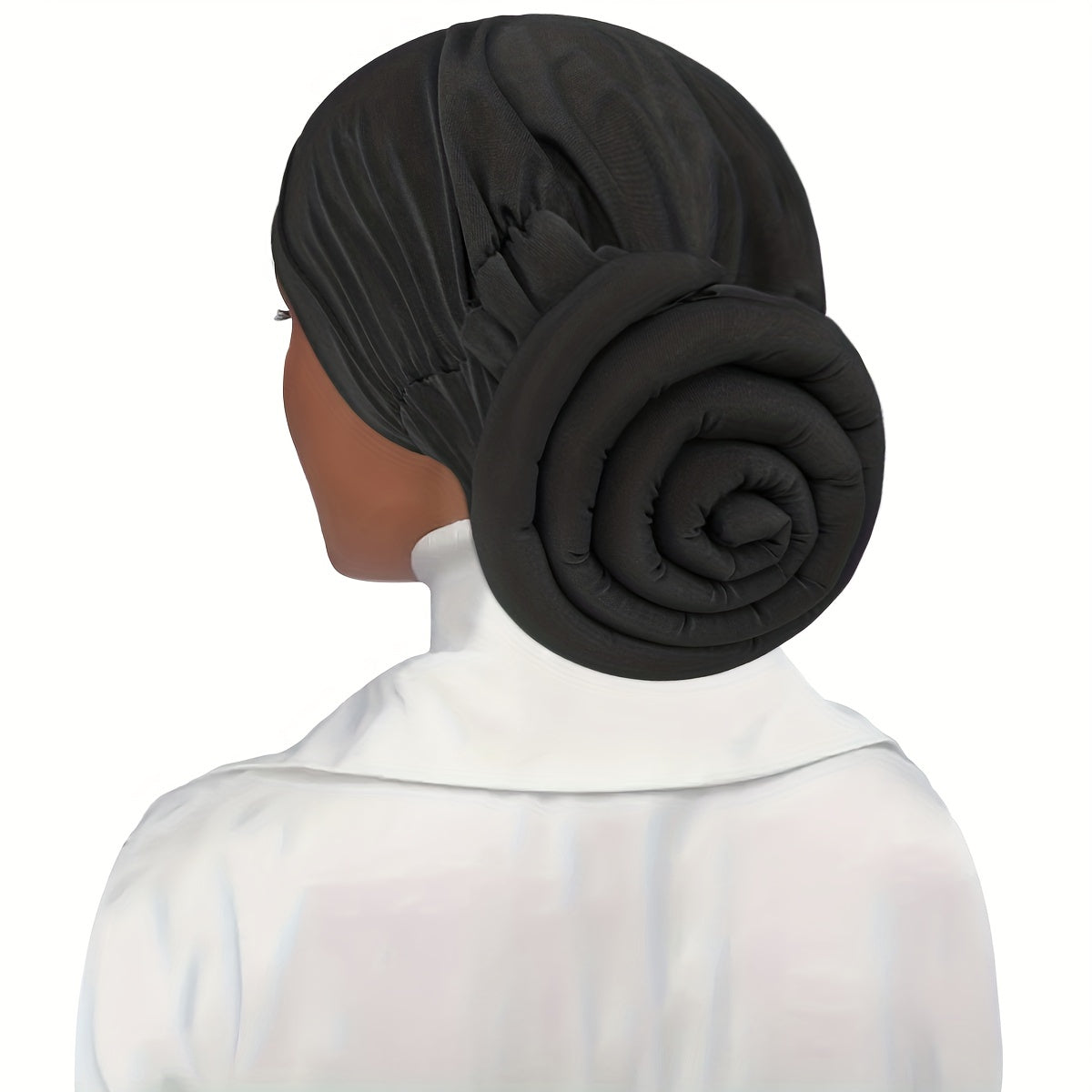 TEMU Solid Color Plate Flower Turban Hats Casual Lightweight Head Wraps Elastic Head Scarf Hijab Beanies Chemo For Women