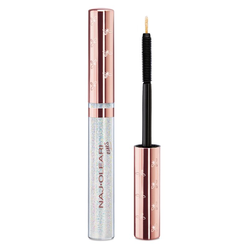 Naj Oleari Sparkling Queen Glitter Eyeliner und Mascara 2 in 1 01 – Sidereal Silver