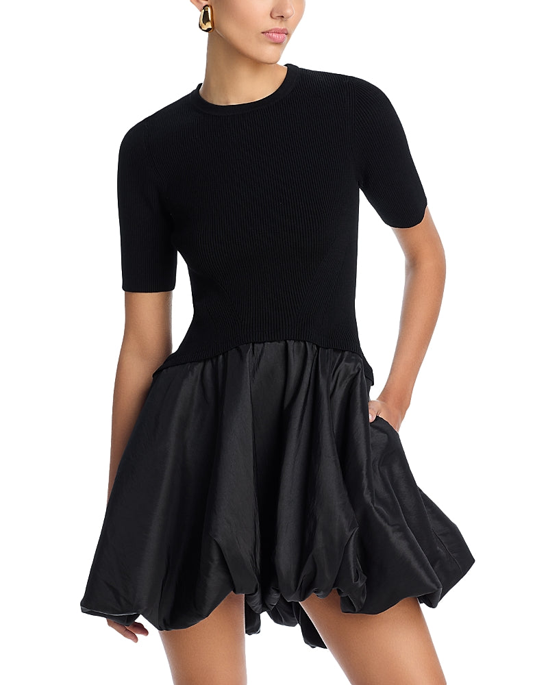 Simkhai Kenny Short Sleeved Bubble Mini Dress